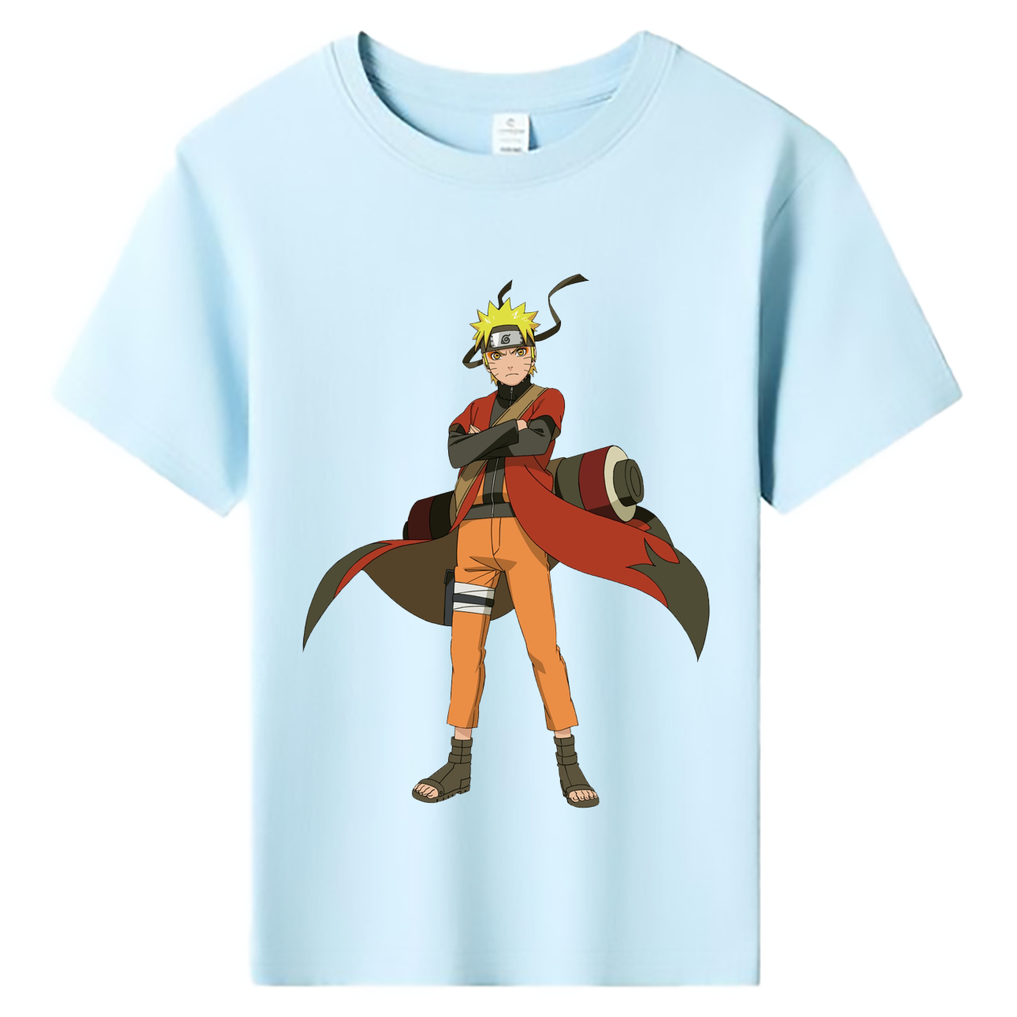 （画像用） NARUTO -ナルト- うずまき ナルト Uzumaki Naruto 綿100％キッズTシャツ（フロントプリント）